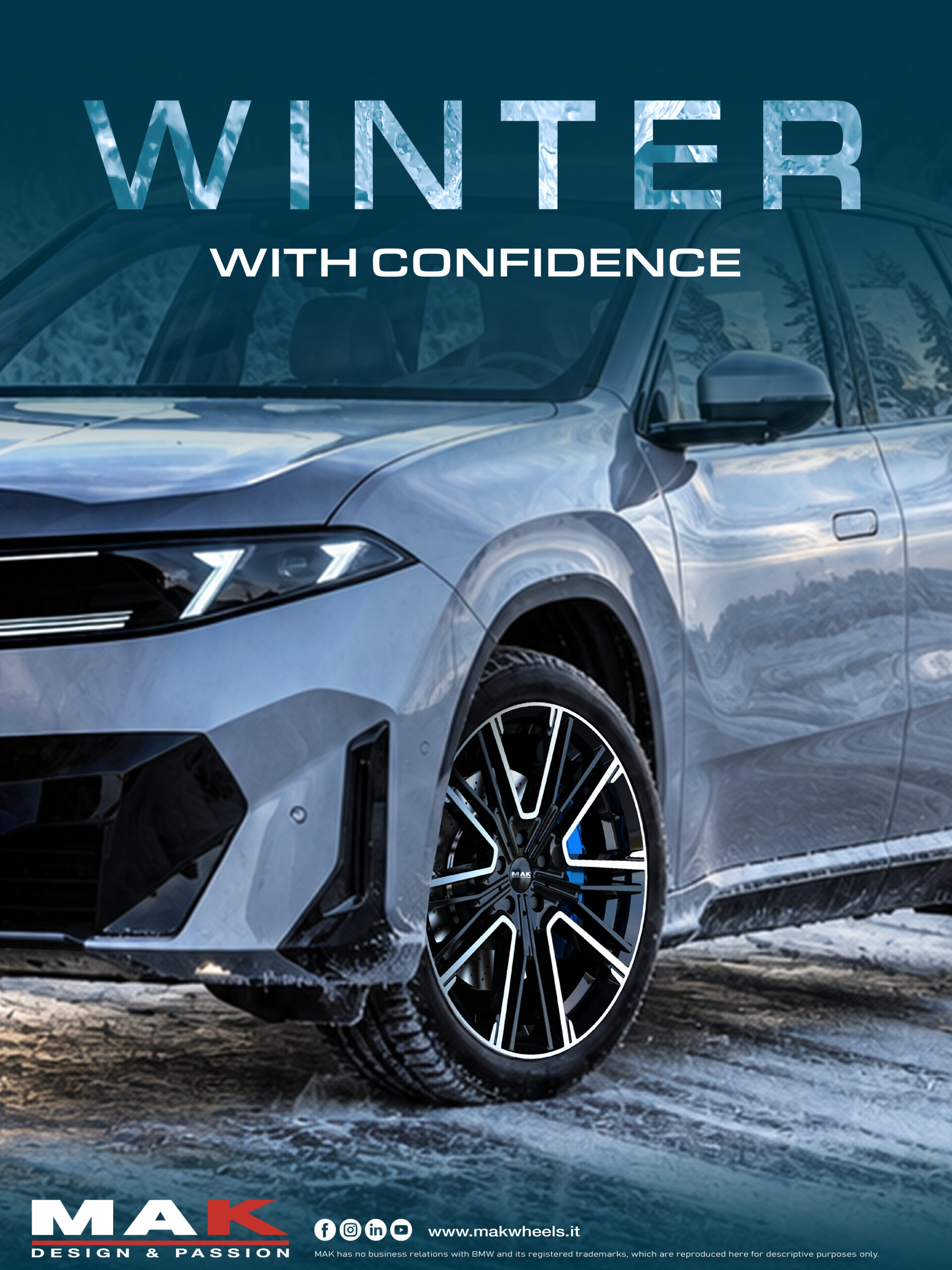 Materiali social MAK Winter With Confidence 2026 per i rivenditori