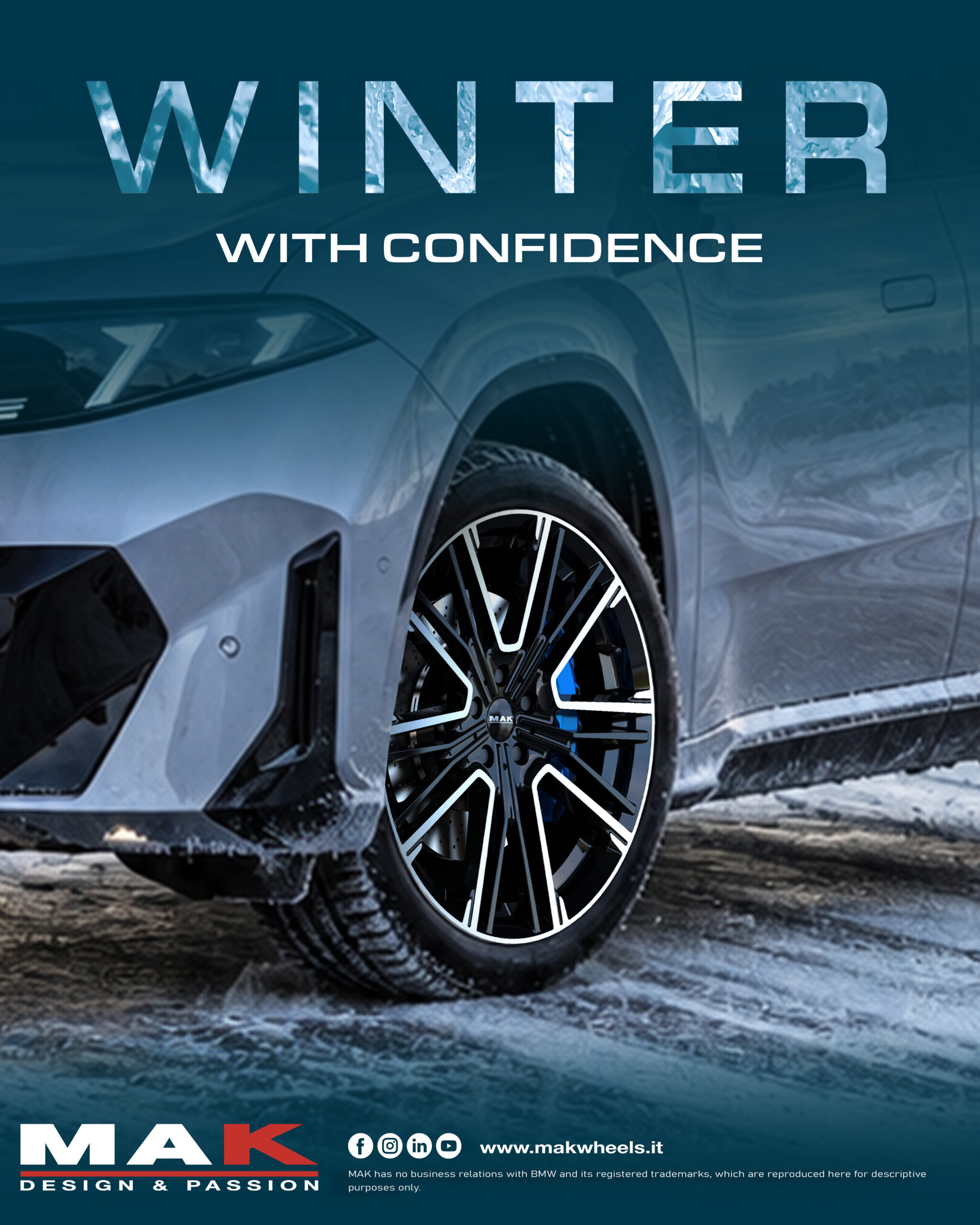 Cerchio in lega MAK su BMW – Winter With Confidence 2026